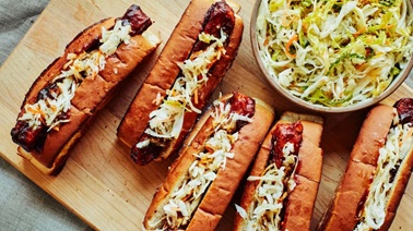 Vegan ribs hot-dogs by Geneviève O’Gleman