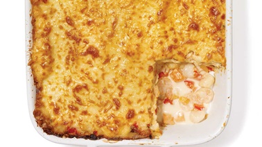Seafood and trout lasagna