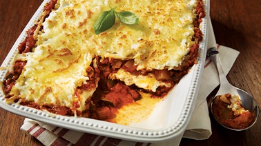 Vegetable-ricotta lasagna from Stefano Faita (Lasagne con legumi al forno)
