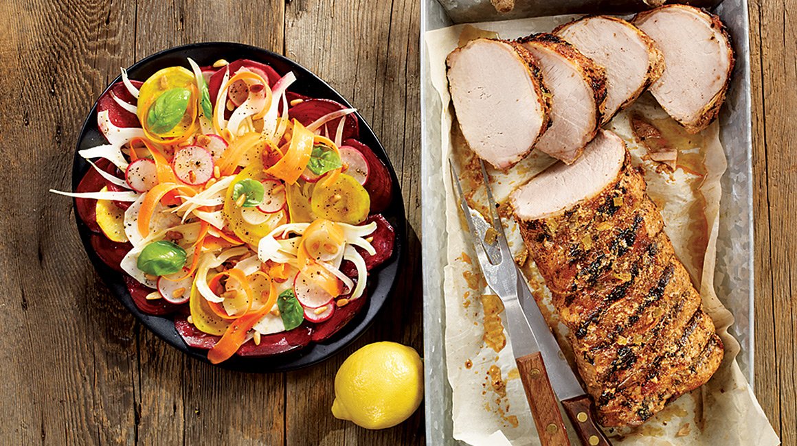 Cuban-style barbecued pork loin