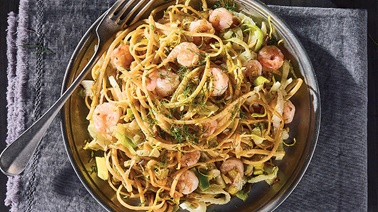 Linguine au fenouil et aux crevettes