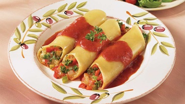 Two-cheese manicotti