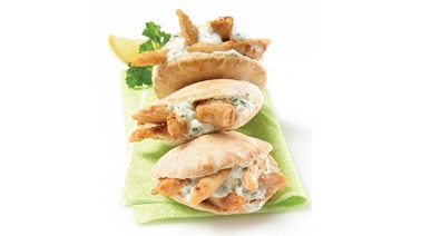 Mini-pitas de poulet shish taouk 