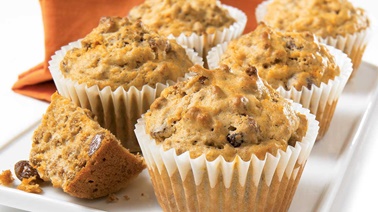 Carrot and bran muffins