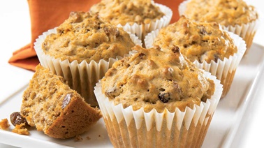 Muffins au son et aux carottes