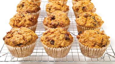 Carrot-raisin muffins