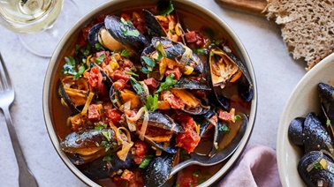 Portuguese-Style Mussels from Geneviève O’Gleman