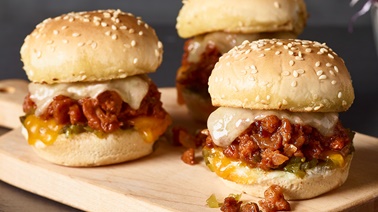 Mini-burgers BEYOND MEAT BBQ