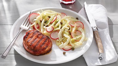 Bacon-Wrapped Medallions & Fennel Salad