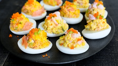 Sushi à la maison Ocean Breeze Deviled Eggs
