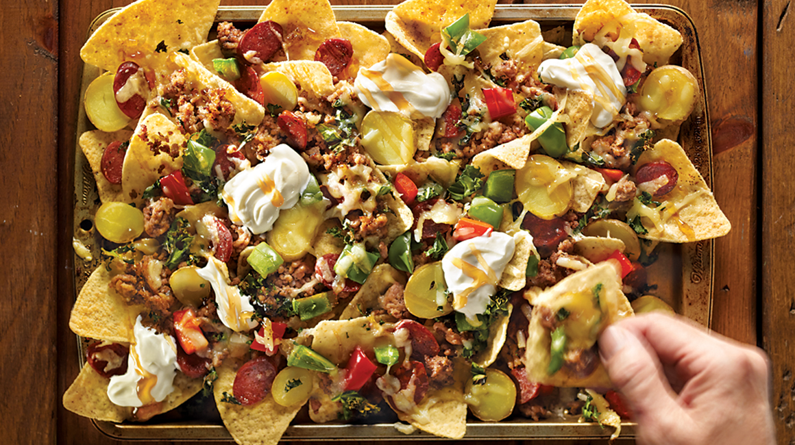 Hearty nachos