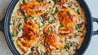 Chicken with Mushrooms by Geneviève O’Gleman