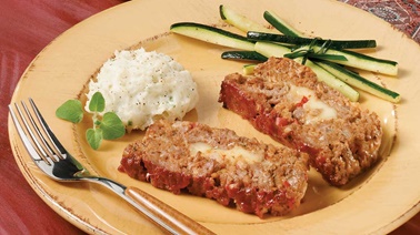 Lamb Meatloaf Stuffed with Cheese