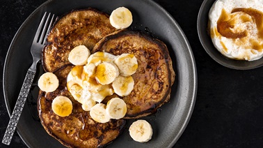 Gluten-free banana pancakes