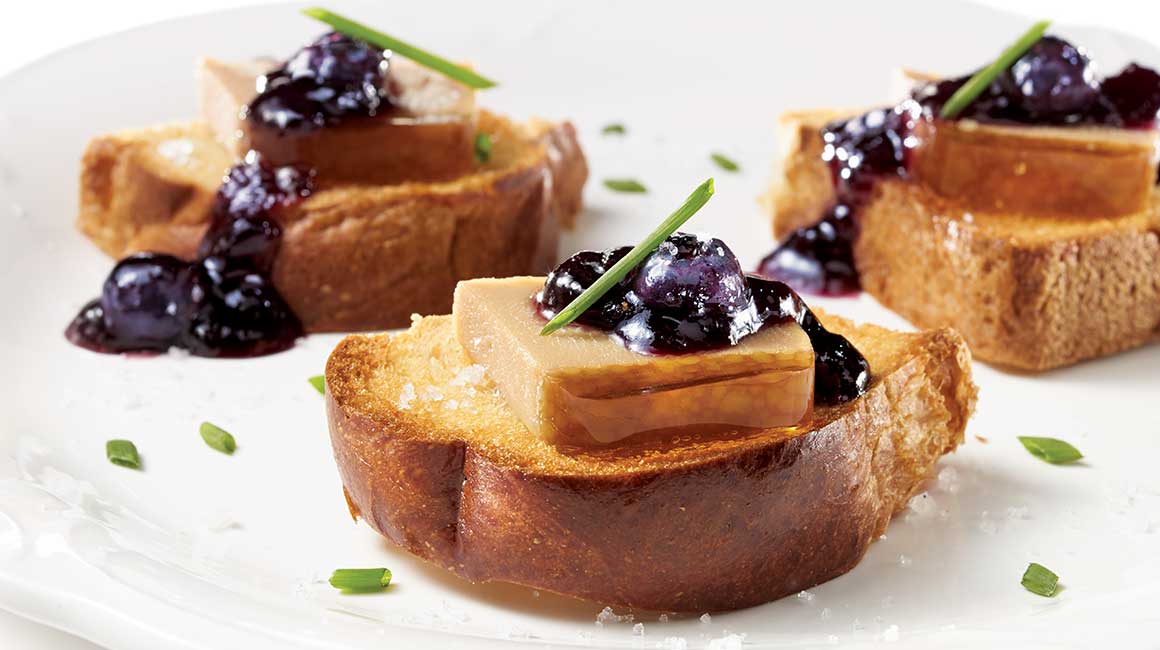 Au Pied de Cochon parfait of duck foie gras with maple syrup