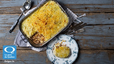 Gourmet pulled pork shepherd's pie by Porc du Québec