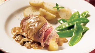 Stuffed veal cutlets alla Laziale