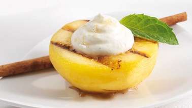 Grilled Peaches and Whipped Labneh