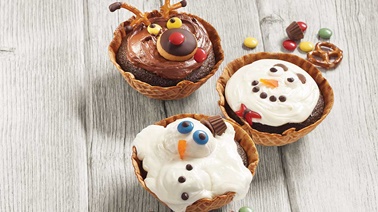 North Pole chocolate cupcakes