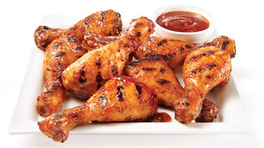Chicken drumsticks and zesty homemade barbecue sauce