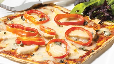 Chicken and sage pizza