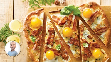 Breakfast pizza from Stefano Faita