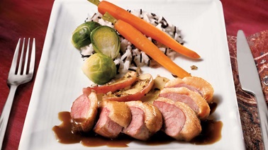 Duck Breasts, Demi-Glace Sauce and Apples