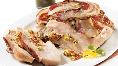 Italian-style stuffed turkey breast