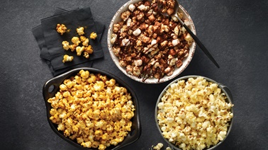 Homemade popcorn with seasoning