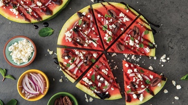 Savoury Watermelon Pizza
