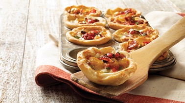 Roasted pepper mini quiches from Stefano Faita