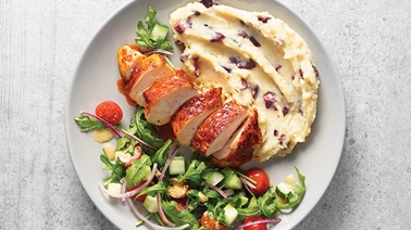 Piri Piri BBQ-style Chicken & Mashed Potatoes with Olives