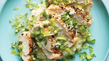 Grilled Chicken with Celery and Coconut Gremolata by Ricardo