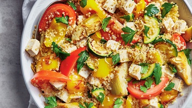 Quinoa with Grilled Vegetables and Tofu by Ricardo