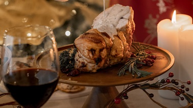 Roast Turkey Stuffed with boursin® Cranberry & Pepper