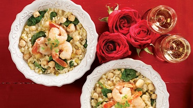 Spinach & seafood risotto by Josée di Stasio