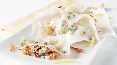 Carrot-Tarragon Ravioli