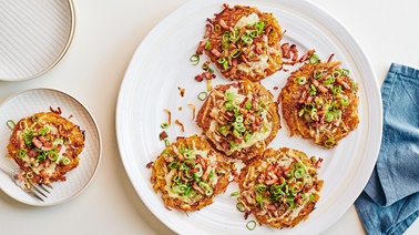 Rösti with squash and melted cheese