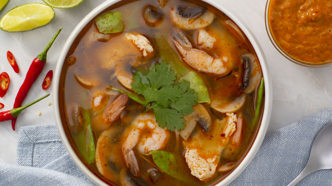 Soupe thaïlandaise aux crevettes