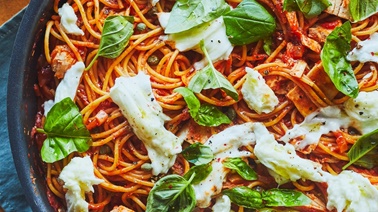 Spaghetti with Tuna & Capers by Geneviève O’Gleman