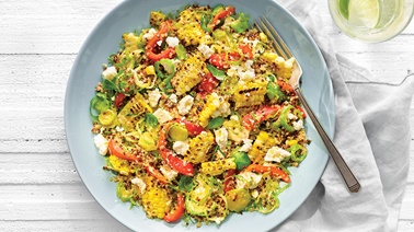 Grilled corn salad