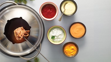 Homemade fondue sauces