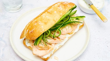 Salmon sandwiches