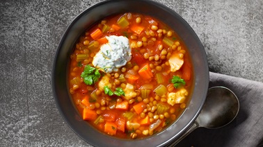 Soupe  aux lentilles