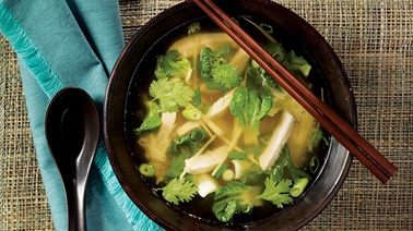 Thai-style chicken meal-soup from Josée di Stasio