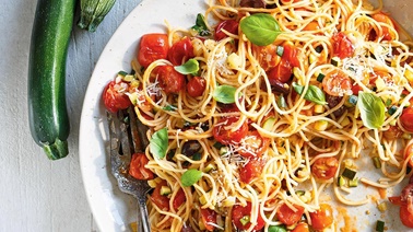 Spaghettis aux tomates cerises et aux courgettes par RICARDO