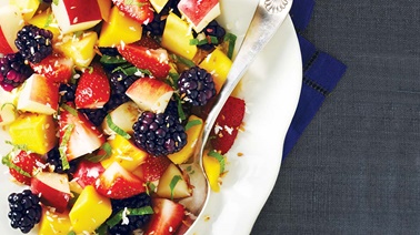 Minty fresh fruit salad