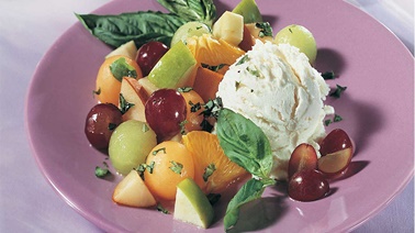 Fruit Salad with Basil and Ginger