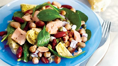 Bean, tuna, and artichoke salad