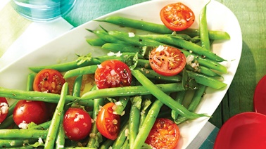 Green bean & cherry tomato salad